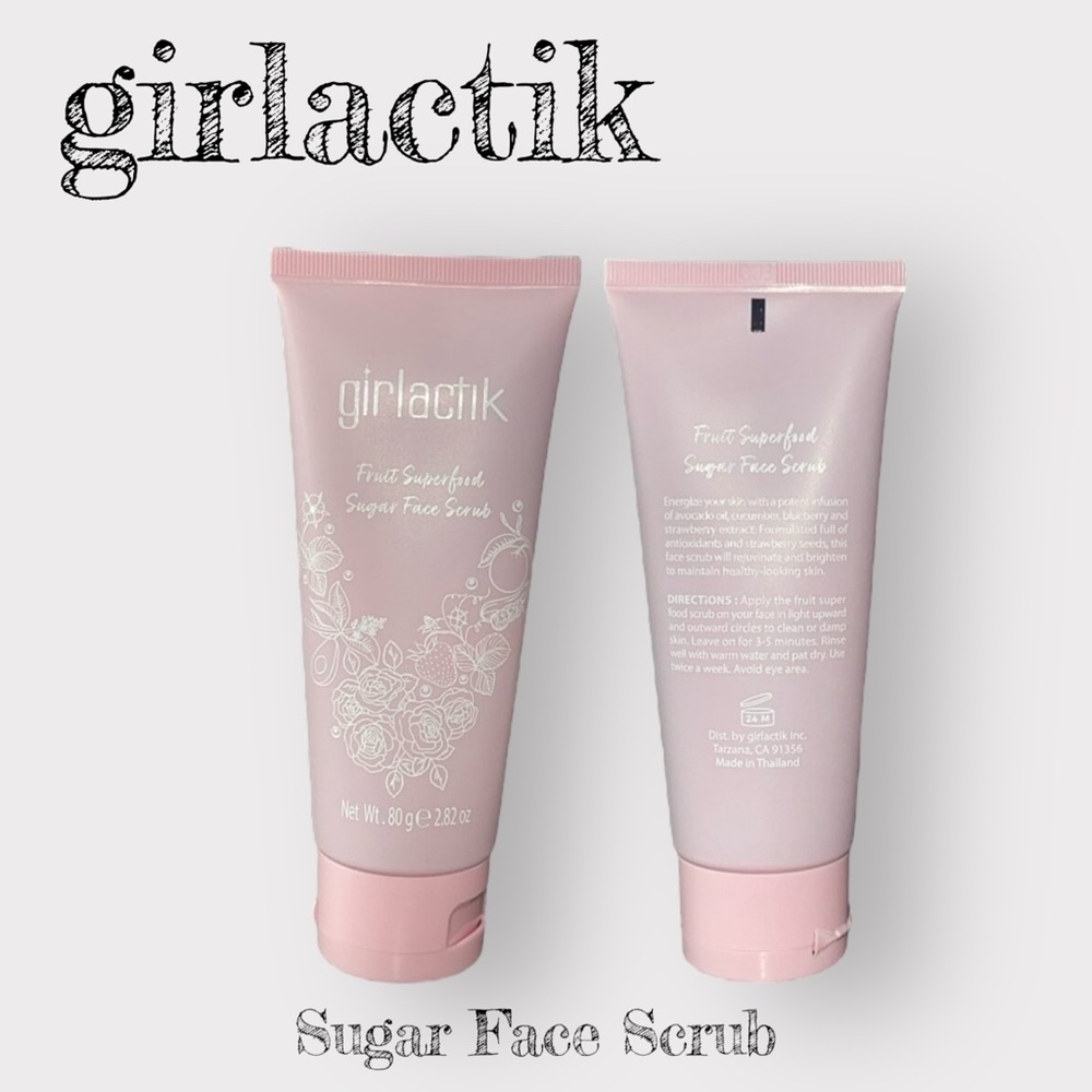 BRAND NEW girlactik superfood sugar face scrub